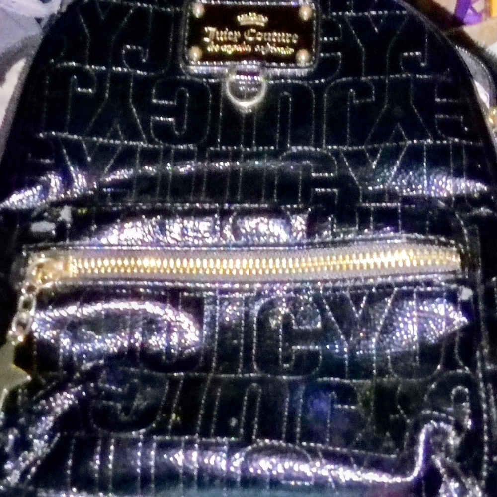 Juicy Couture Shiny Black Backpack